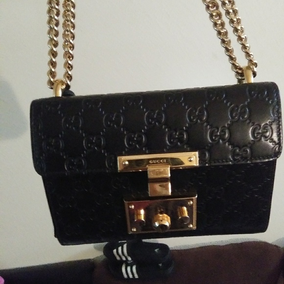 Signature gucci minibag with padlock and key - Picture 7 of 8